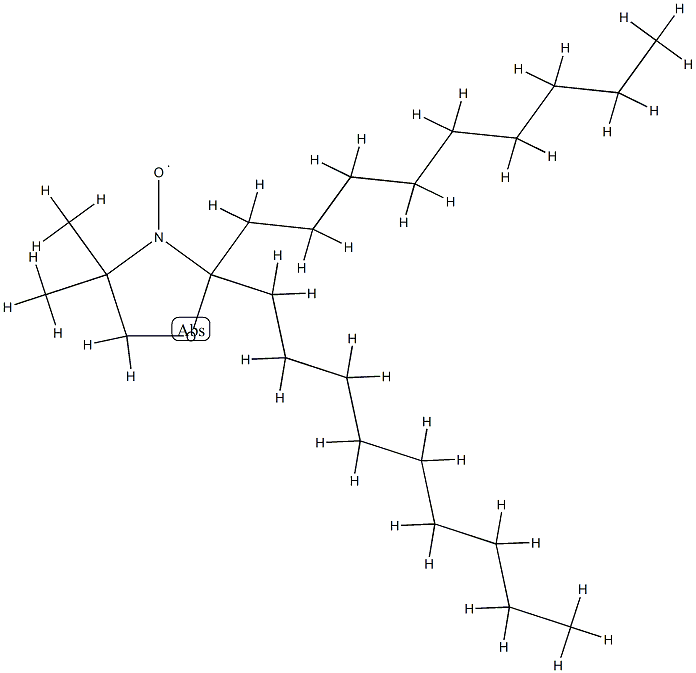 4,4-二甲基-2,2-二壬基-3-唑烷基氧基自由基 结构式