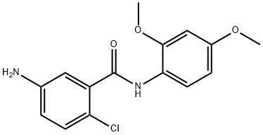 5-amino-2-chloro-N-(2,4-dimethoxyphenyl)benzamide 结构式