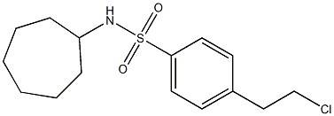 4-(2-CHLOROETHYL)-N-CYCLOHEPTYL-BENZENESULFONAMIDE 结构式