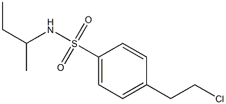 4-(2-CHLOROETHYL)-N-(1-METHYLPROPYL)-BENZENESULFONAMIDE 结构式