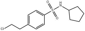 4-(2-CHLOROETHYL)-N-CYCLOPENTYL-BENZENESULFONAMIDE 结构式