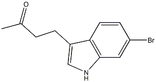 2-BUTANONE,4-(6-BROMO-1H-INDOL-3YL)- 结构式