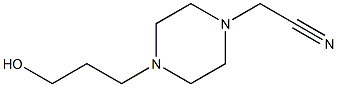 1-Piperazineacetonitrile,4-(3-hydroxypropyl)-(6CI,9CI) 结构式