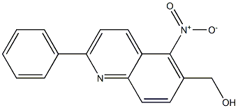 (5-NITRO-2-PHENYL-QUINOLIN-6-YL)-METHANOL 结构式