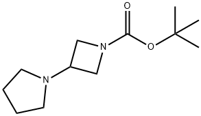 1-(1-BOC-3-丫丁啶)吡咯烷 结构式