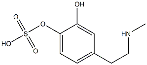 epinine 4-O-sulfate 结构式