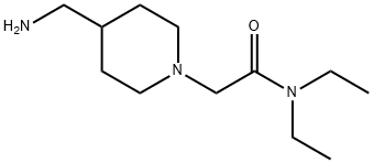 2-[4-(aminomethyl)piperidin-1-yl]-N,N-diethylacetamide 结构式