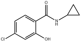 4-氯-N-环丙基-2-羟基苯甲酰胺 结构式