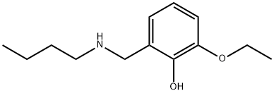 2-[(butylamino)methyl]-6-ethoxyphenol 结构式