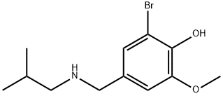 2-bromo-6-methoxy-4-{[(2-methylpropyl)amino]methyl}phenol 结构式