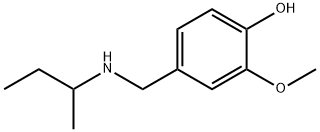 4-[(butan-2-ylamino)methyl]-2-methoxyphenol 结构式