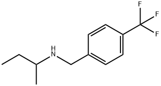 butan-2-yl({[4-(trifluoromethyl)phenyl]methyl})amine 结构式