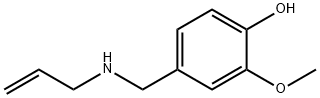 2-methoxy-4-[(prop-2-en-1-ylamino)methyl]phenol 结构式