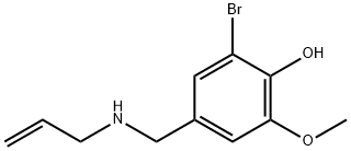 2-bromo-6-methoxy-4-[(prop-2-en-1-ylamino)methyl]phenol 结构式