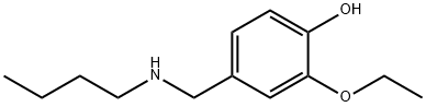 4-[(butylamino)methyl]-2-ethoxyphenol 结构式
