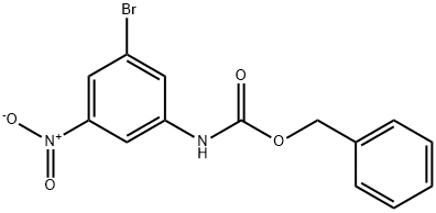 Benzyl (3-bromo-5-nitrophenyl)carbamate 结构式