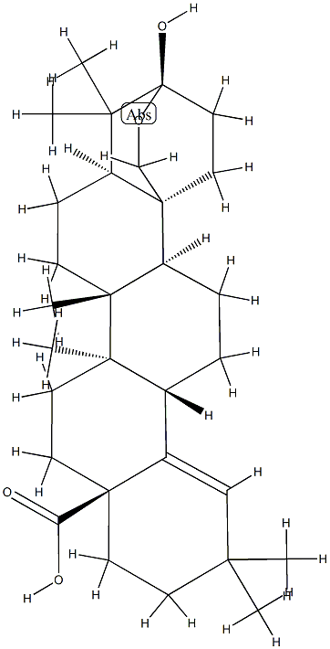 3β,25-Epoxy-3-hydroxyolean-18-en-28-oic acid 结构式