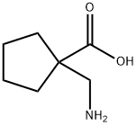 1-(氨基甲基)环戊酸盐酸盐 结构式