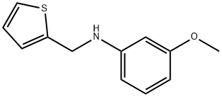 3-methoxy-N-(thiophen-2-ylmethyl)aniline 结构式