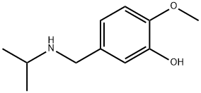 2-methoxy-5-[(propan-2-ylamino)methyl]phenol 结构式