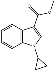 methyl 1-cyclopropyl-1H-indole-3-carboxylate 结构式