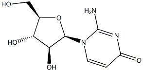 2-氨基-1-BETA-D-呋喃阿拉伯糖基-4(1H)-嘧啶酮 结构式