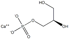 [2R,(-)]-Glycerin 3-(phosphoric acid calcium) salt 结构式