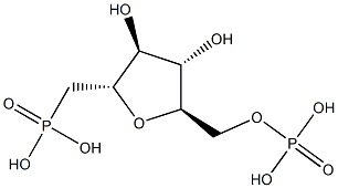 2,5-anhydro-1-deoxy-1-phosphonohexitol-6-phosphate 结构式