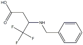 3-(benzylamino)-4,4,4-trifluorobutanoic acid 结构式