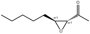 Ethanone, 1-[(2R,3S)-3-pentyloxiranyl]-, rel- (9CI) 结构式