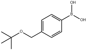4 - (叔丁氧基甲基)苯硼酸 结构式