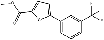 5-[3-(三氟甲基)苯基]噻吩-2-羧酸甲酯 结构式