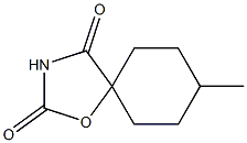 1-Oxa-3-azaspiro[4.5]decane-2,4-dione,8-methyl-(6CI) 结构式