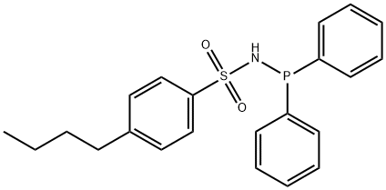 4-丁基-N-(二苯基膦基)苯磺酰胺 结构式