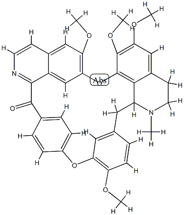 oxofangchirine 结构式