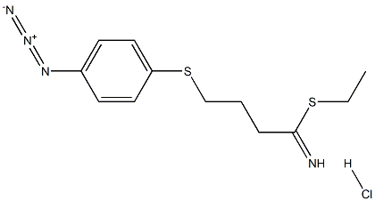 ethyl 4-azidophenyl-1,4-dithiobutyrimidate 结构式