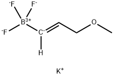 反式-3-甲氧基-1-丙烯基三氟硼酸钾 结构式