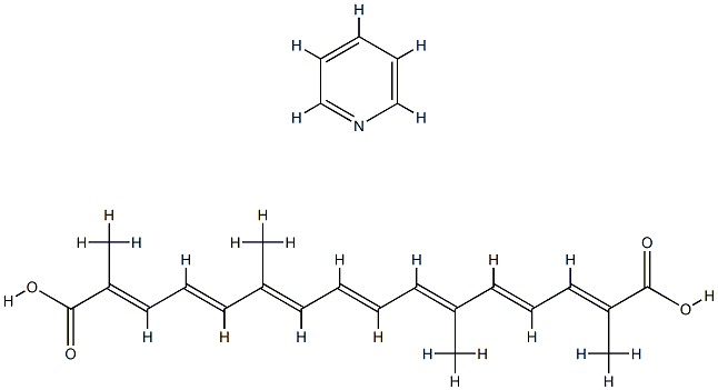 crocetin, pyridine salt 结构式