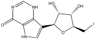 5'-deoxy-5'-iodo-9-deazainosine 结构式