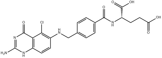 5-chloro-5,8-dideazaisofolic acid 结构式