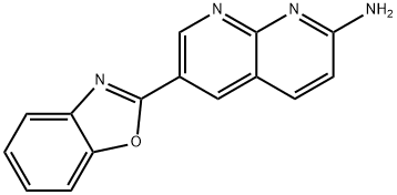 6-(苯并[D]噁唑-2-基)-1,8-萘啶-2-甲胺 结构式