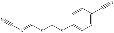 (4-Cyanophenyl) methyl cyanocarbonimidodithioate 结构式