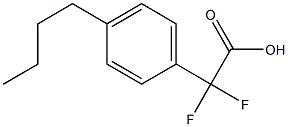 (4-Butylphenyl)difluoroacetic acid 结构式