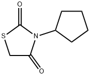 2,4-Thiazolidinedione,3-cyclopentyl-(9CI) 结构式