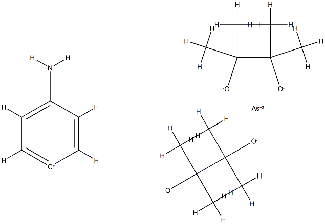 octamethyl-2,2,3,3,7,7,8,8-arsa-5-anilino-5-spiro-(4,4)-nonane 结构式