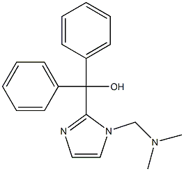 (1-Dimethylaminomethyl-1H-imidazol-2-yl)-diphenyl-methanol 结构式