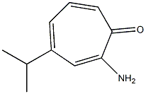 2,4,6-Cycloheptatrien-1-one,2-amino-4-isopropyl-(6CI) 结构式