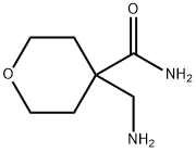 4-(氨基甲基)氧杂环己烷-4-甲酰胺 结构式