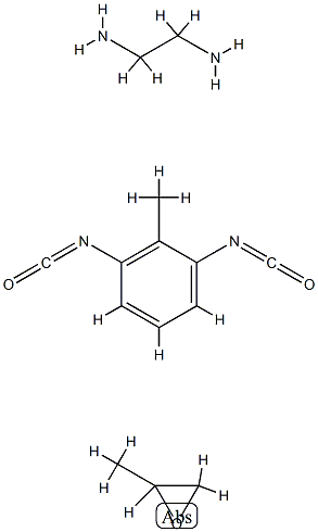 1,2-Ethanediamine, polymer with 1,3-diisocyanatomethylbenzene and methyloxirane 结构式