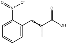 2-Propenoic acid, 2-Methyl-3-(2-nitrophenyl)- 结构式